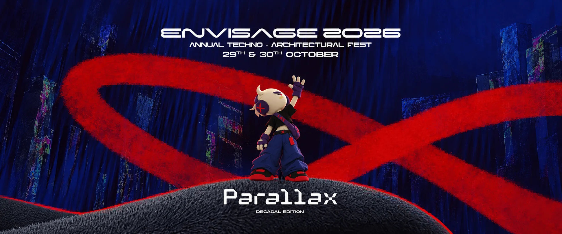 Envisage 2026, annual techno-architectural fest, 29 and 30 October. Parallax, Decadal Edition.