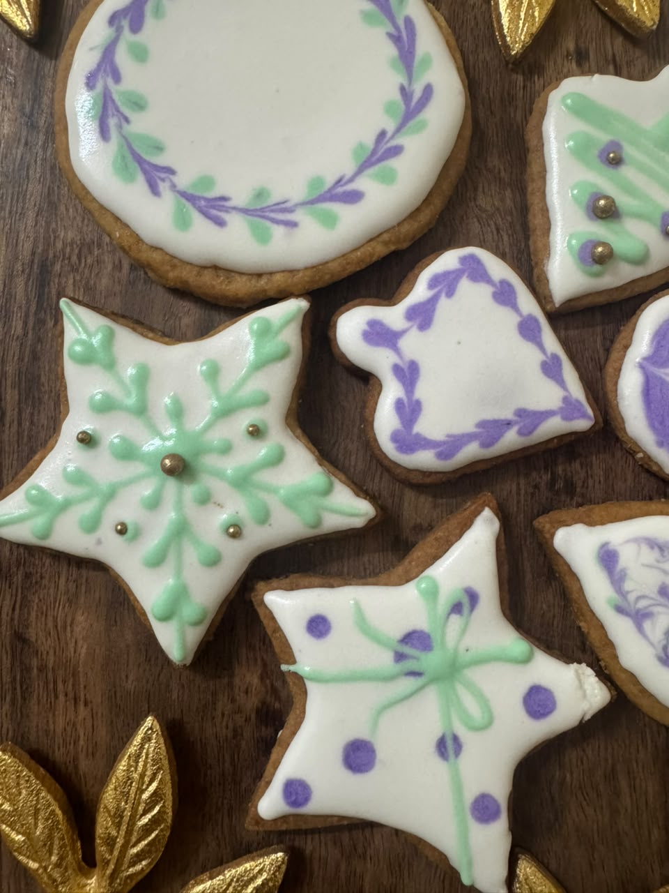 Cookies decorated with royal icing